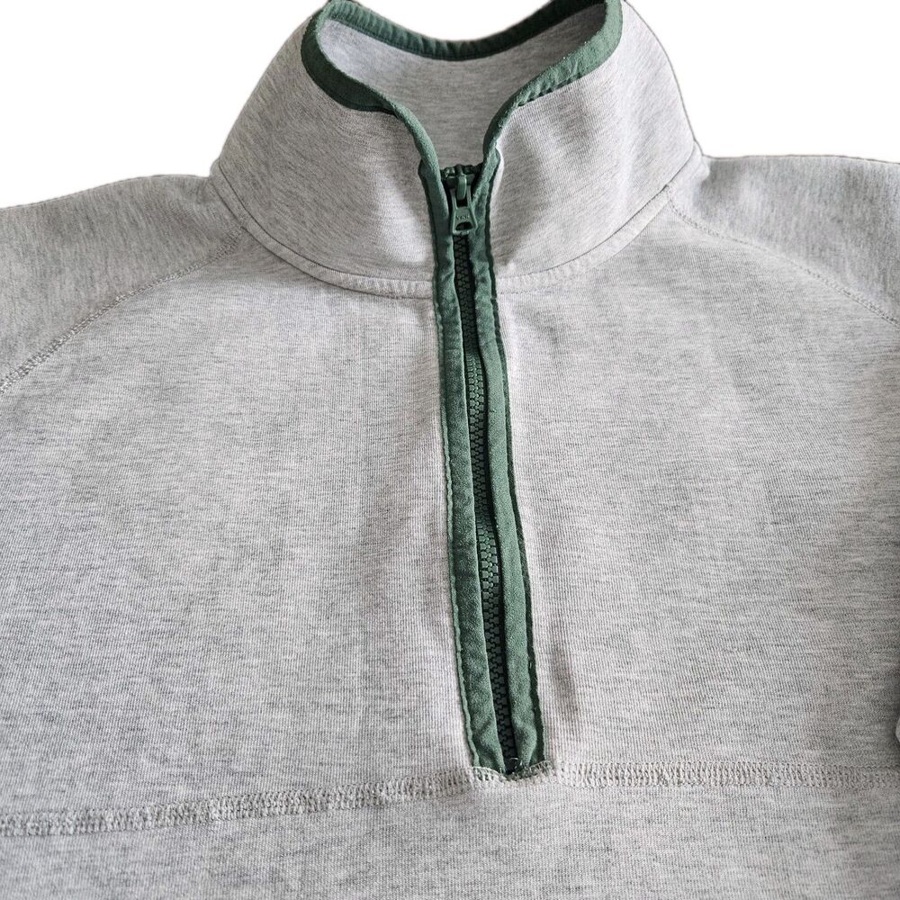 Herschel Mens Outdoor Performance Heather Light Grey Quarter Zip, Size XL - Picture 13 of 14